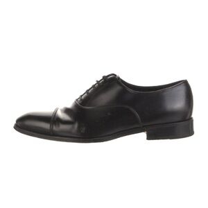 Salvatore Ferragamo  Black Leather CapToe Oxford LACE UP Shoes Men's 9 EEE